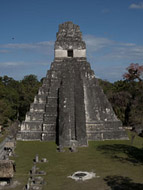 Mayan Temple I at Tikal Ruins - tikal mayan ruins,tikal mayan temple,mayan temple pictures,mayan ruins photos